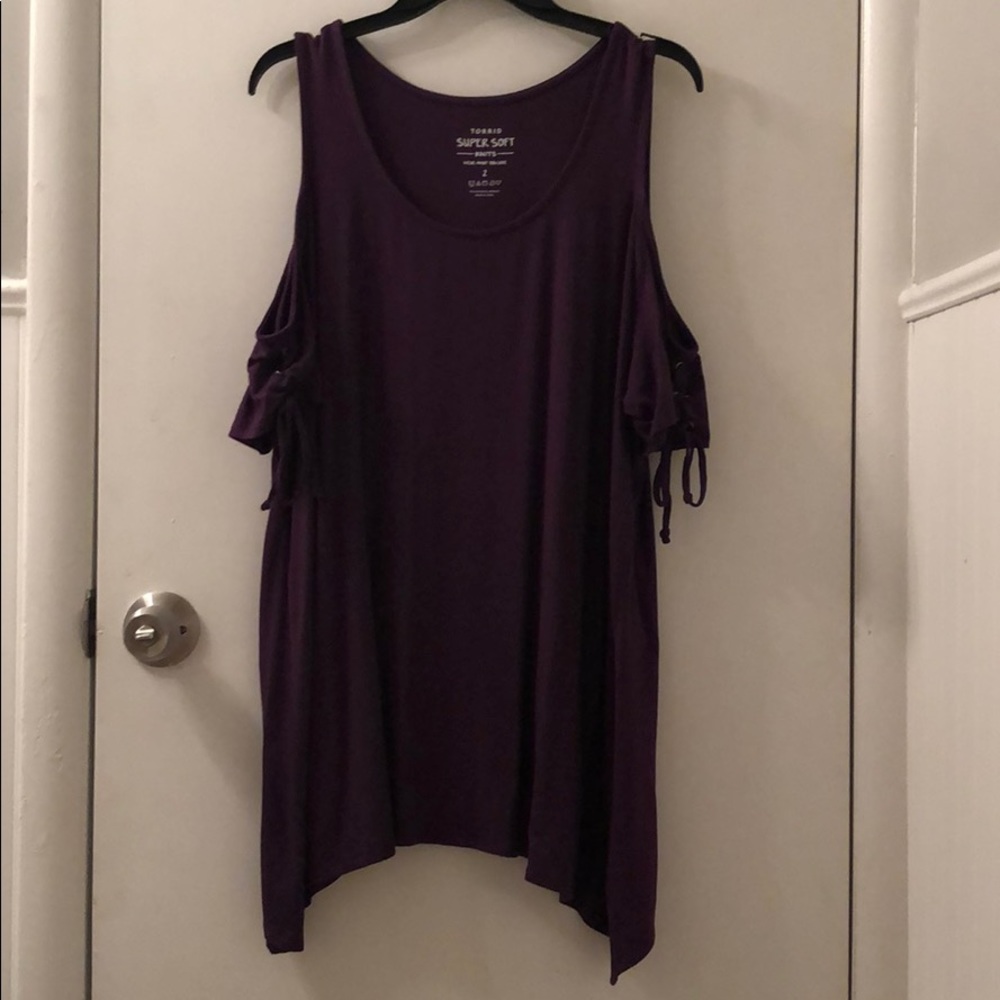 Torrid Cold Shoulder Swing Shirt